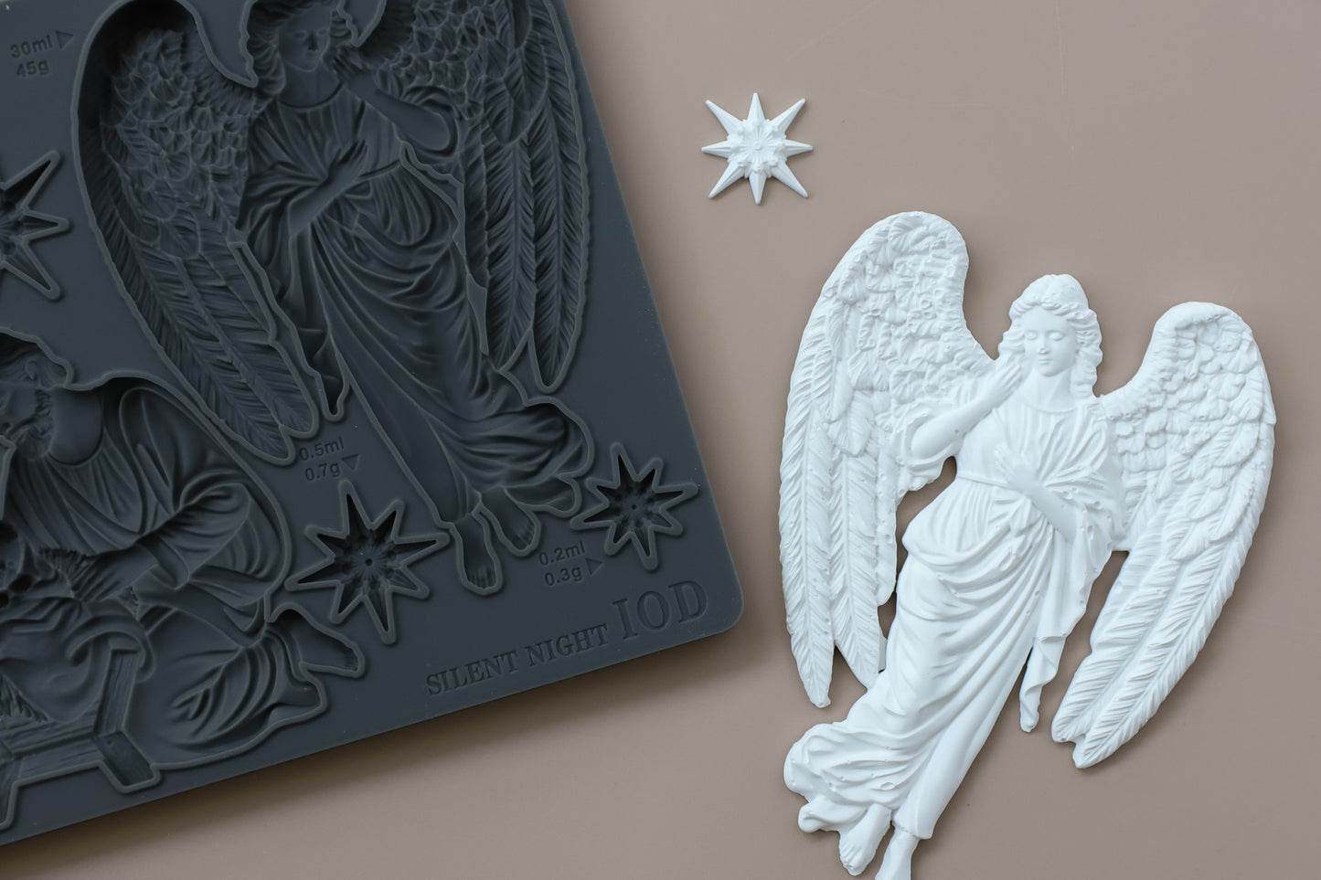 Silent Night IOD décor mould 6 x 10 - by Iron Orchid Designs - 2026 Limited Holiday Release