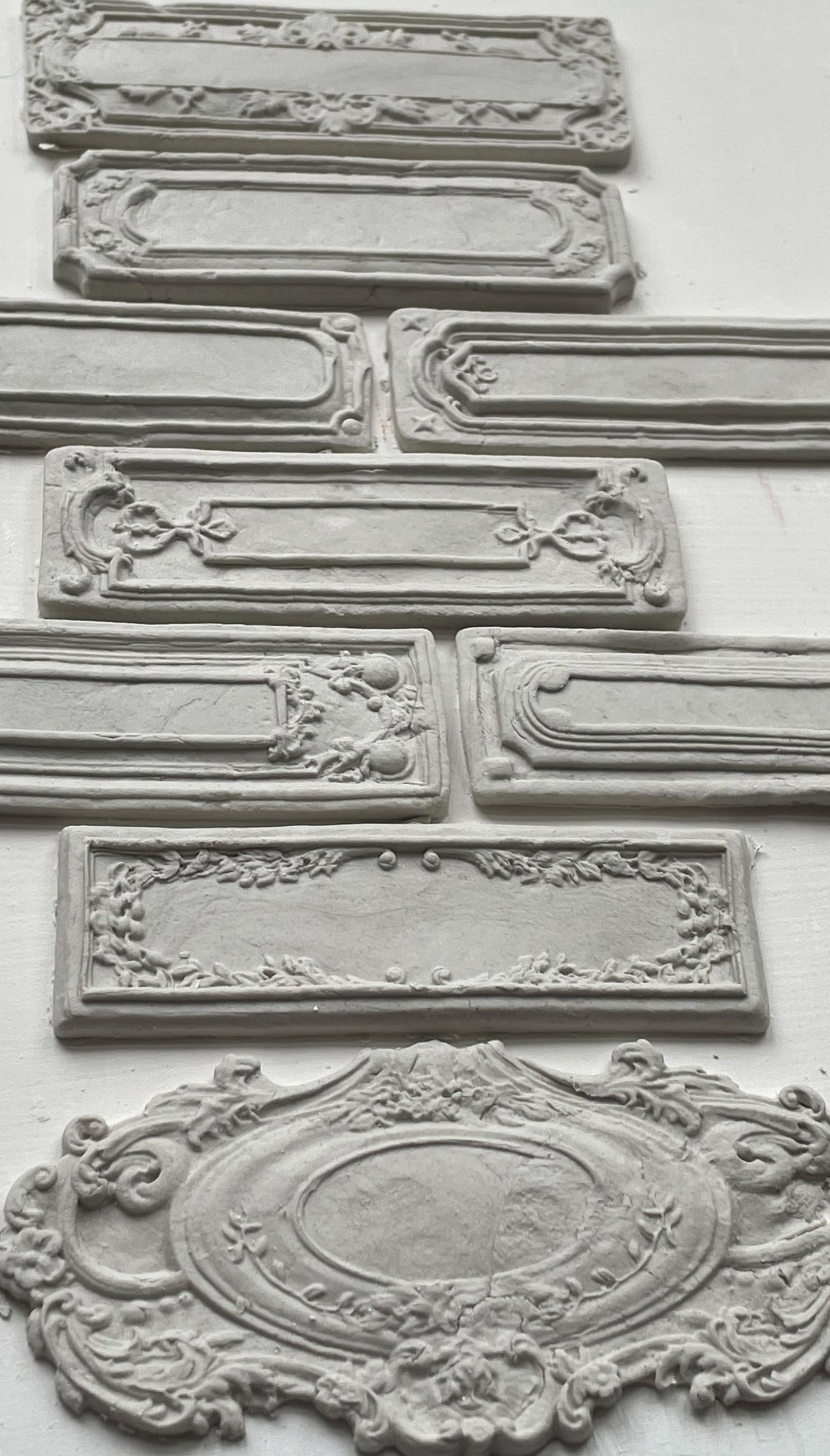 Conservatory Labels IOD décor mould 6 x 10 - by Iron Orchid Designs