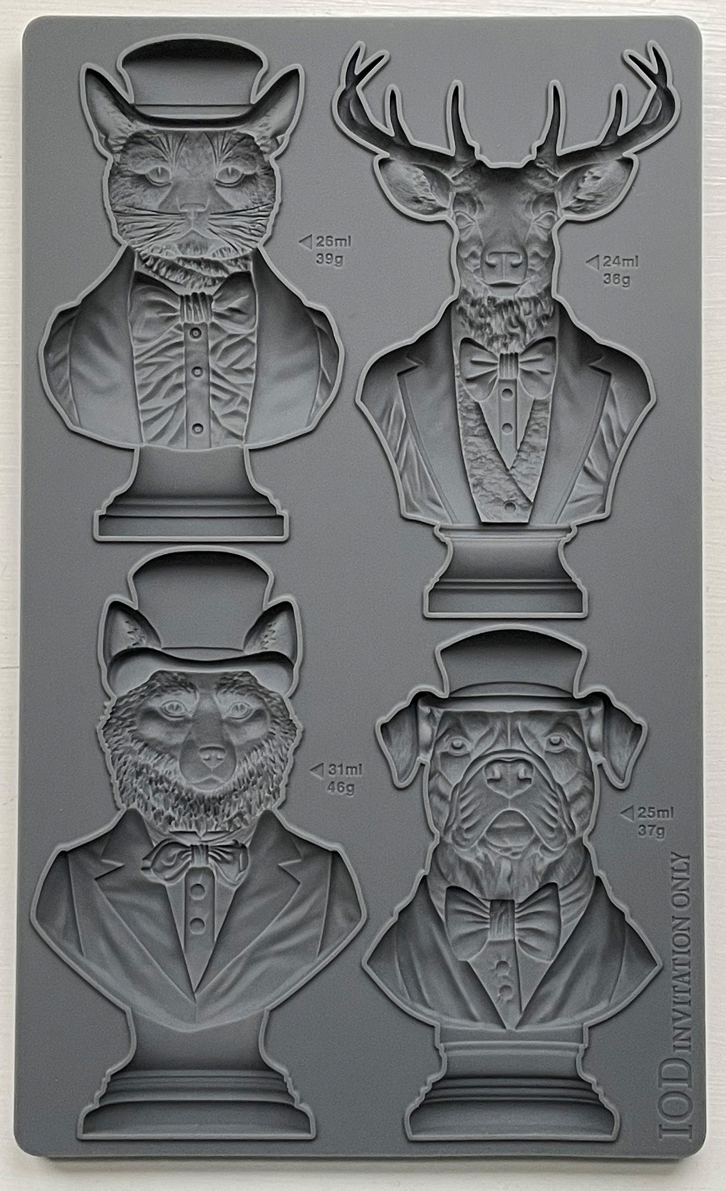 Invitation Only IOD décor mould 6 x 10 - by Iron Orchid Designs