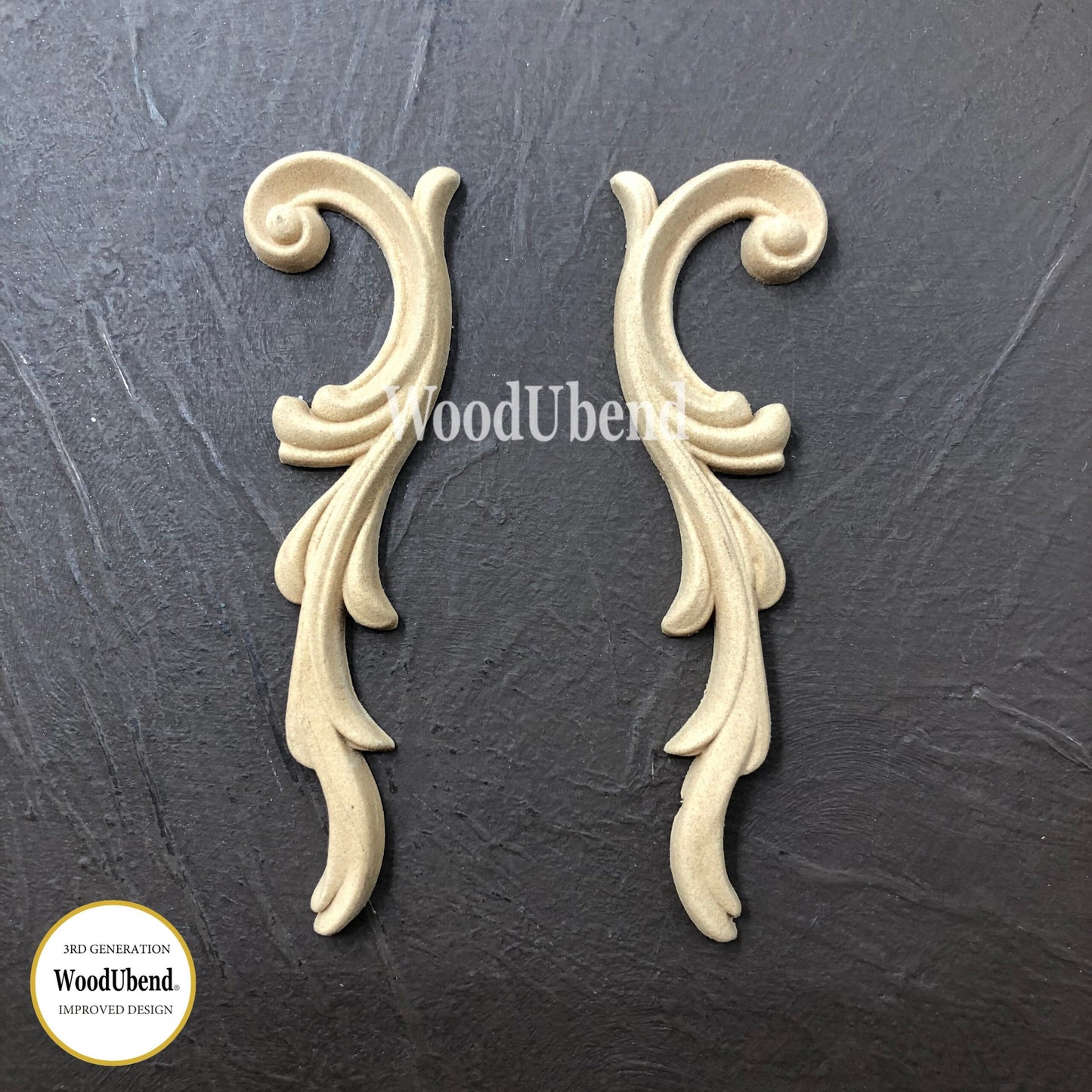 WoodUBend Set Of Scrolls WUB0362-3 (5.11×1.37in)