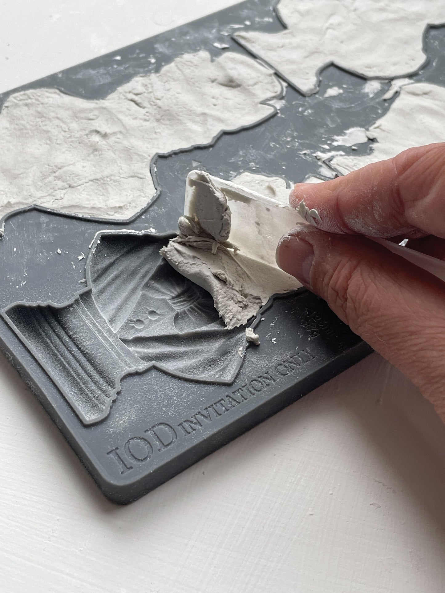 Invitation Only IOD décor mould 6 x 10 - by Iron Orchid Designs