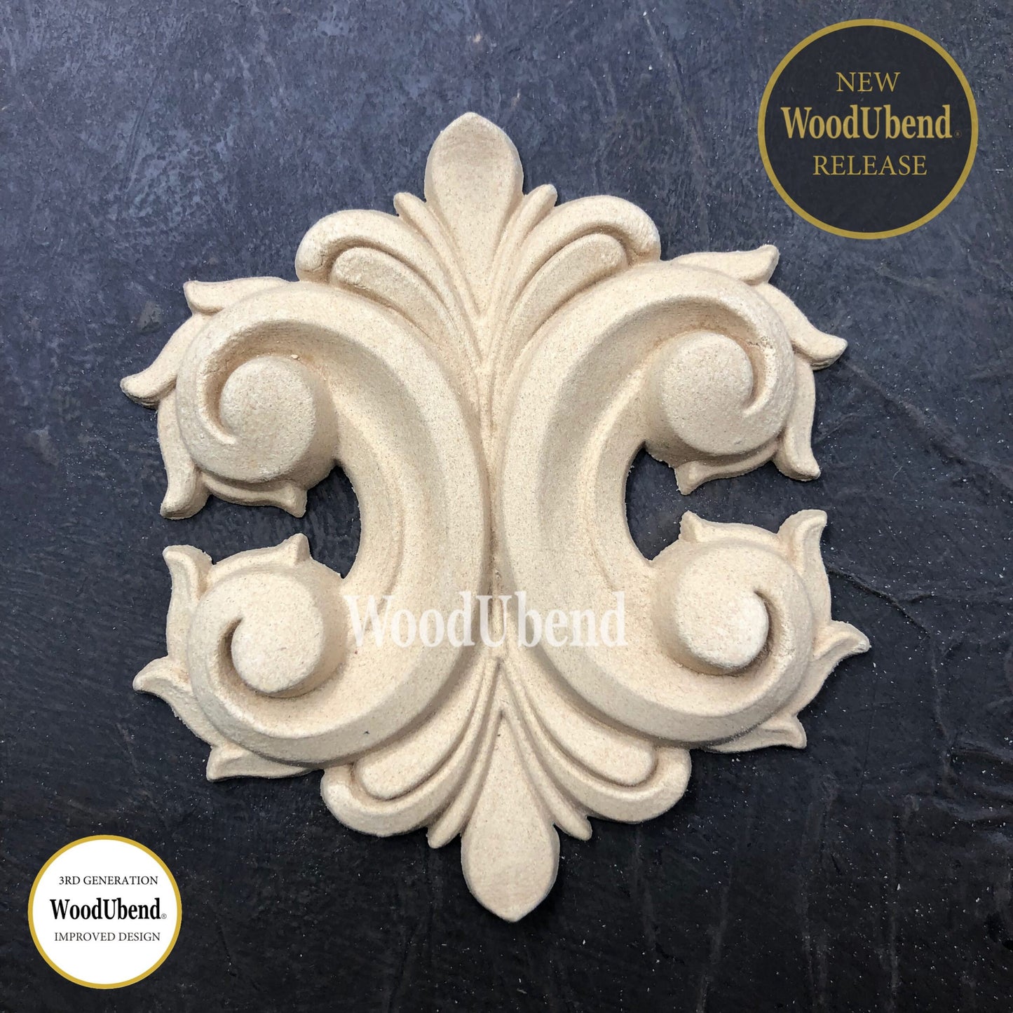 WoodUBend Pack Of Two Scroll Centrepieces WUB6057 (3.93×4.25in)