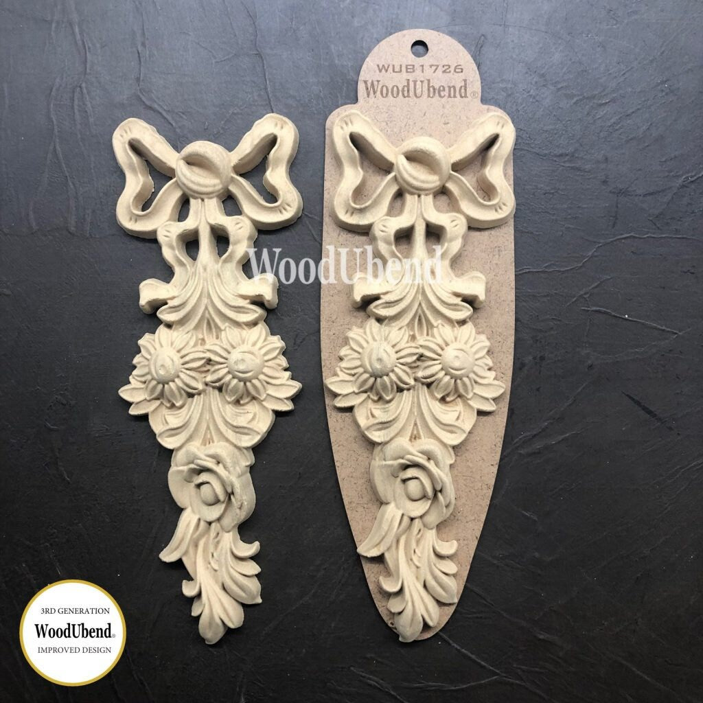 WoodUBend Pack Of Two Flower Garlands WUB1726 (10.23×3.54in)
