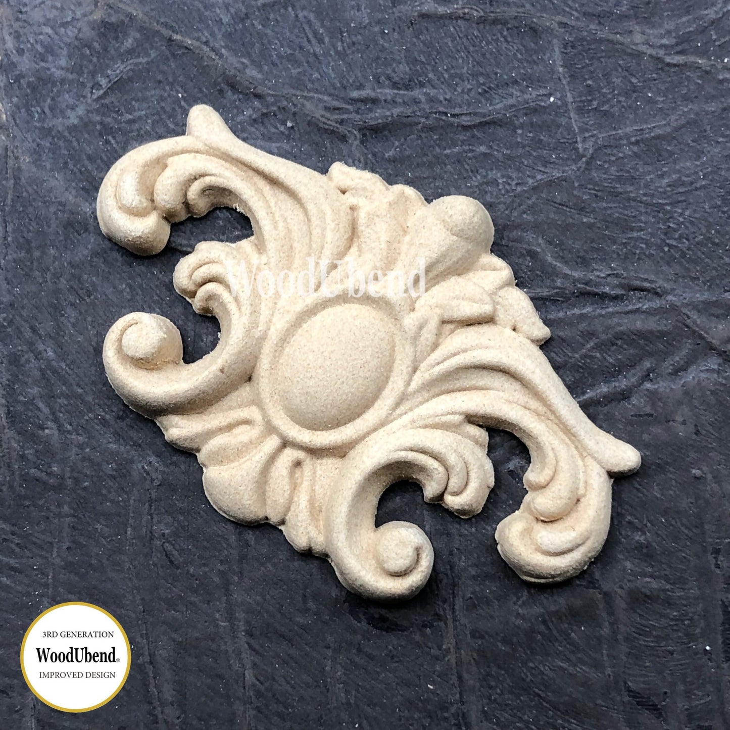WoodUBend Pack Of Two Decorative Plume WUB1667 (2.95×1.96in)