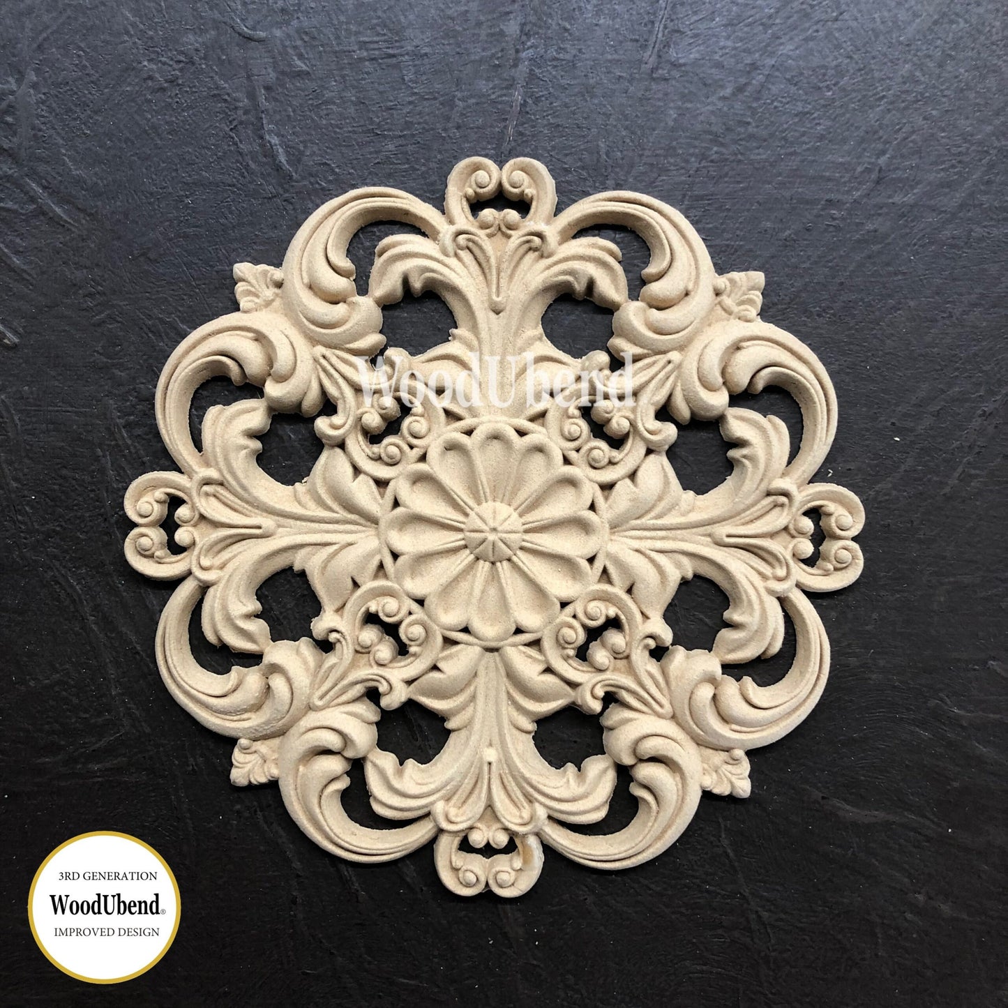 WoodUBend Pack Of Two Baroque Centrepieces WUB2171 (5.51×5.51in)