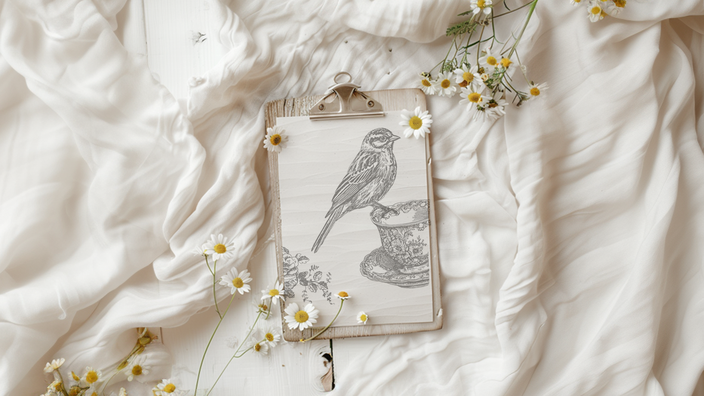 Charlotte 12 x 12 IOD stamp - by Iron Orchid Designs