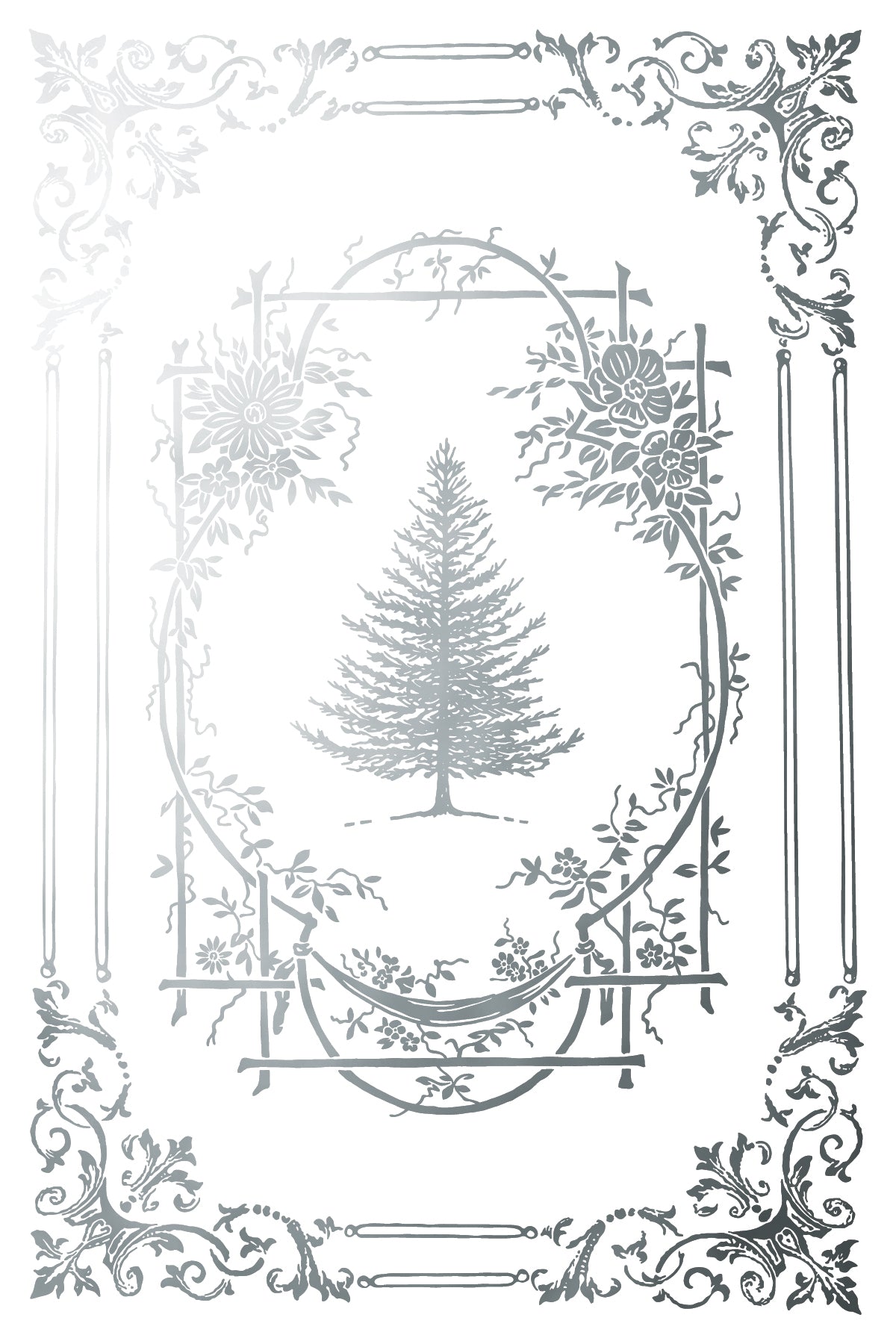 Figgy & Flourish IOD Foil Transfer Pad (8) 8 x 12 Sheets by Iron Orchid Designs Rub-On Furniture Transfer Decal 2025 Limited Holiday Release