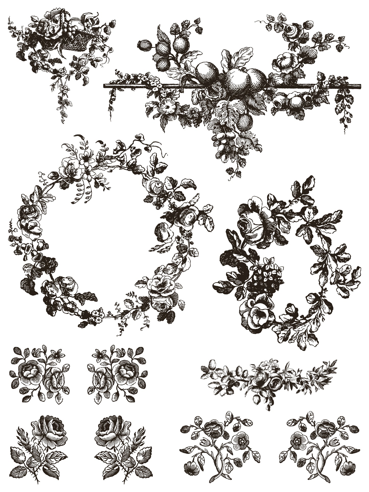 Delft Traditions Noir IOD Paint Inlay by Iron Orchid Design - Limited Release