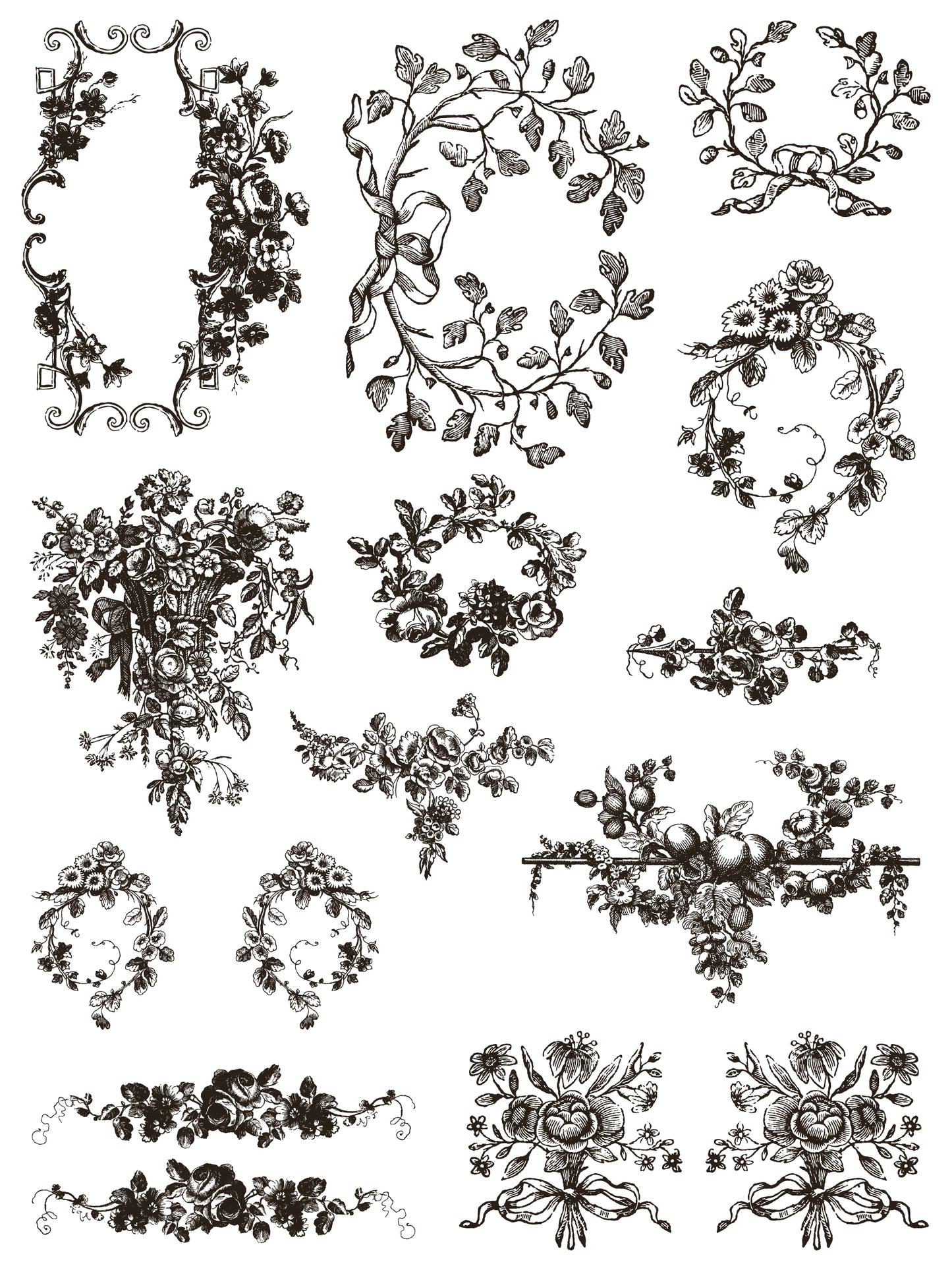 Delft Traditions Noir IOD Paint Inlay by Iron Orchid Design - Limited Release