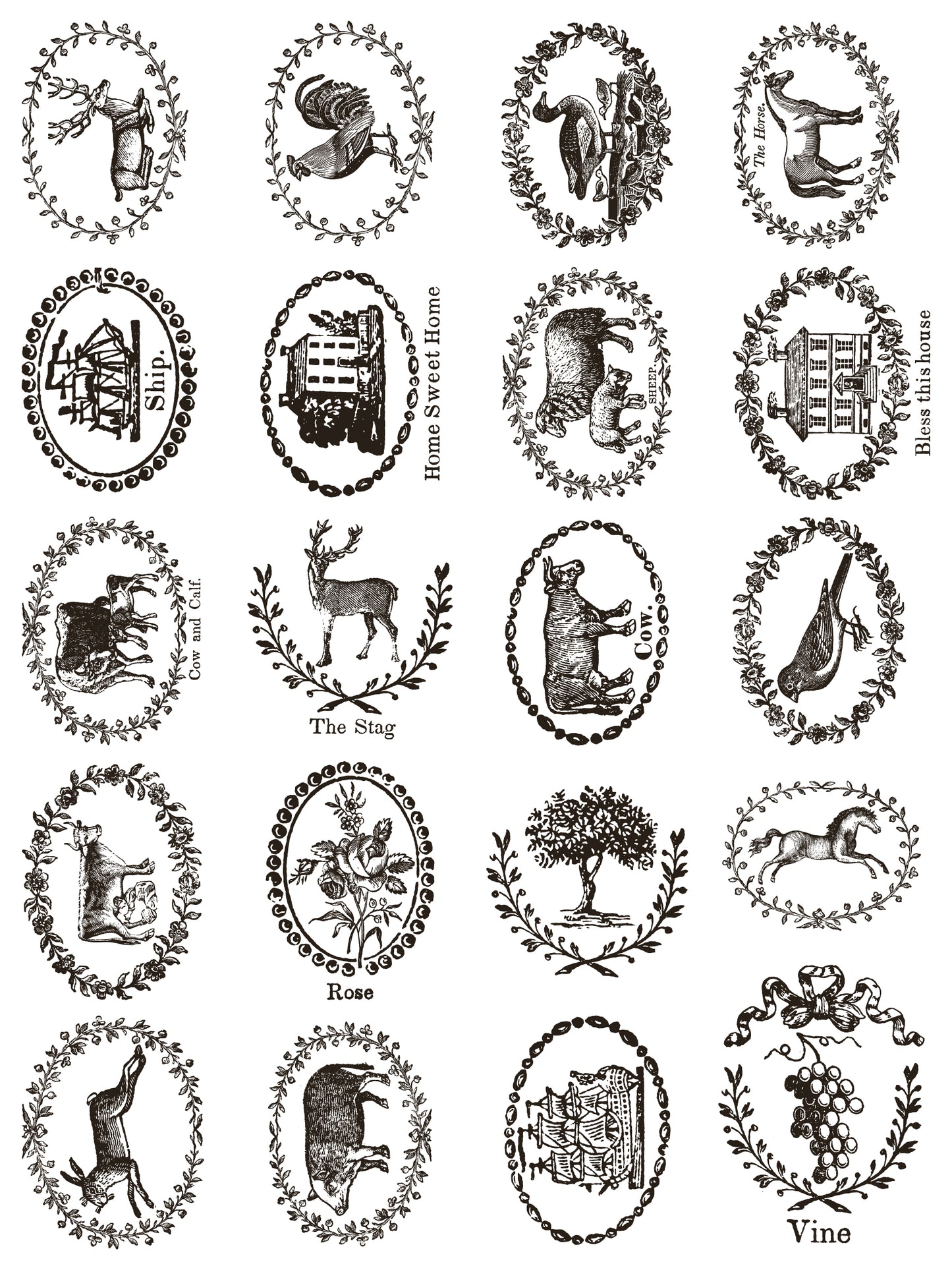 Delft Traditions Noir IOD Paint Inlay by Iron Orchid Design - Limited Release