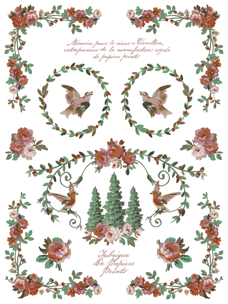 La Folie IOD Paint Inlay by Iron Orchid Design (8) 12 X 16 Sheets - 2025 Limited Holiday Release