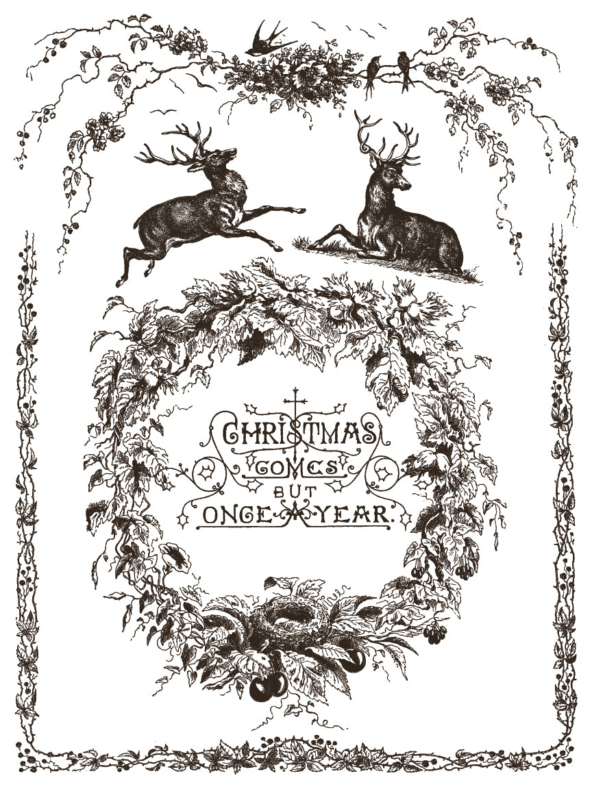 Twelfth Night IOD Paint Inlay by Iron Orchid Design (8) 12 X 16 Sheets - 2025 Limited Holiday Release