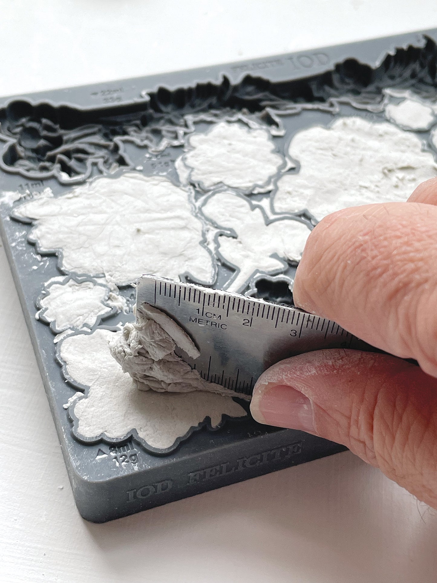 Felicite Mould IOD décor mould 5 x 7 - by Iron Orchid Designs