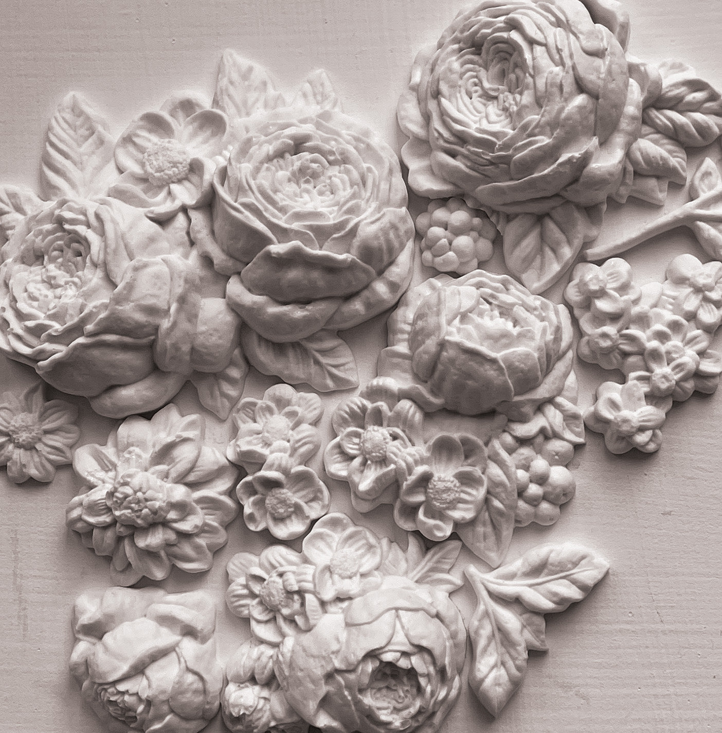 Felicite Mould IOD décor mould 5 x 7 - by Iron Orchid Designs