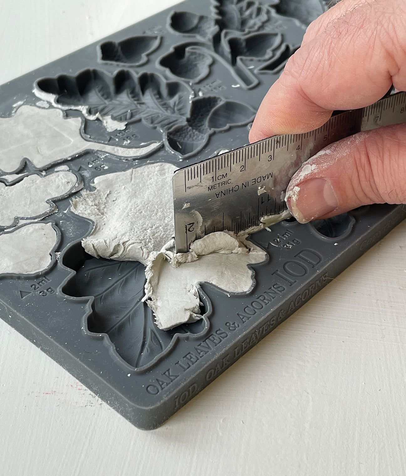 Oak Leaves & Acorns Mould IOD décor mould 6 x 10 - by Iron Orchid Designs