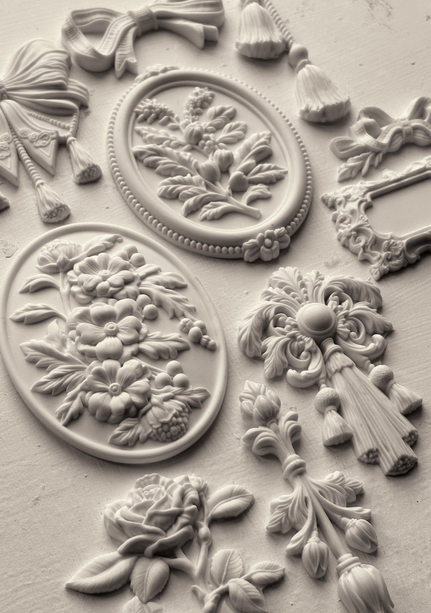 Victoriana IOD décor mould 6 x 10 - by Iron Orchid Designs - 2025 Holiday Release