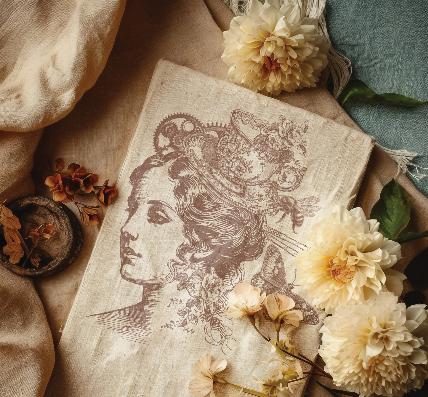 Charlotte 12 x 12 IOD stamp - by Iron Orchid Designs