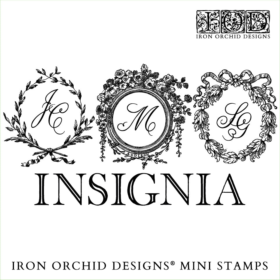 Insignia 6 x 6 IOD stamp 4 sheets - by Iron Orchid Designs - New Release