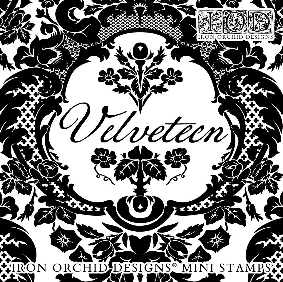 Velveteen 6 x 6 IOD stamp 4 sheets - by Iron Orchid Designs - New Release