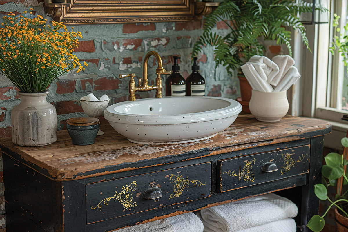 Si Belle IOD Gold Foil Transfer Pad with (4) 12 X 16 Sheets by Iron Orchid Designs Rub-On Furniture Transfer Decal - New Release