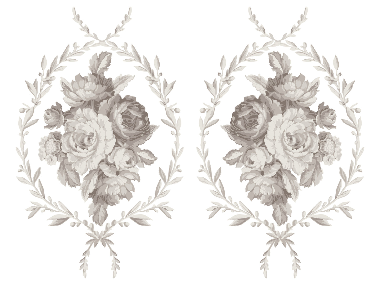 Trompe L' oeil Laurel IOD Paint Inlay by Iron Orchid Design (4) 12 X 16 Sheets