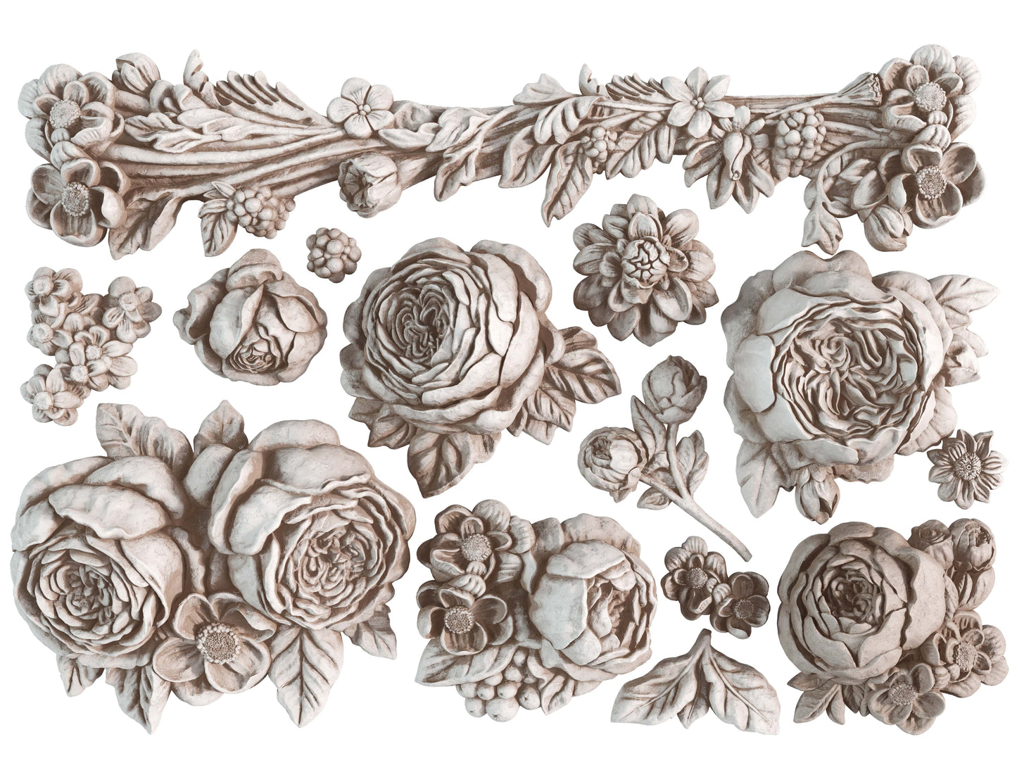 Felicite Mould IOD décor mould 5 x 7 - by Iron Orchid Designs