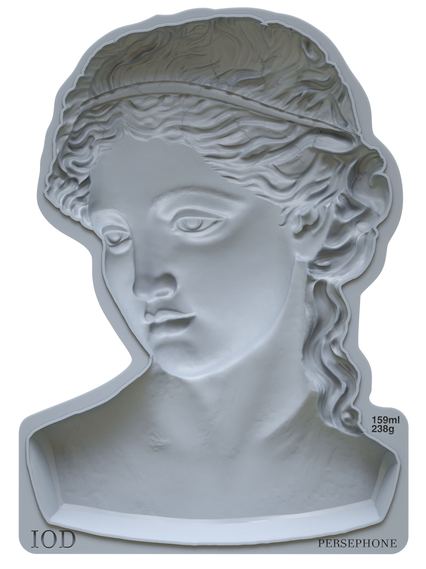 Persephone Mould IOD décor mould 5 x 7 - by Iron Orchid Designs