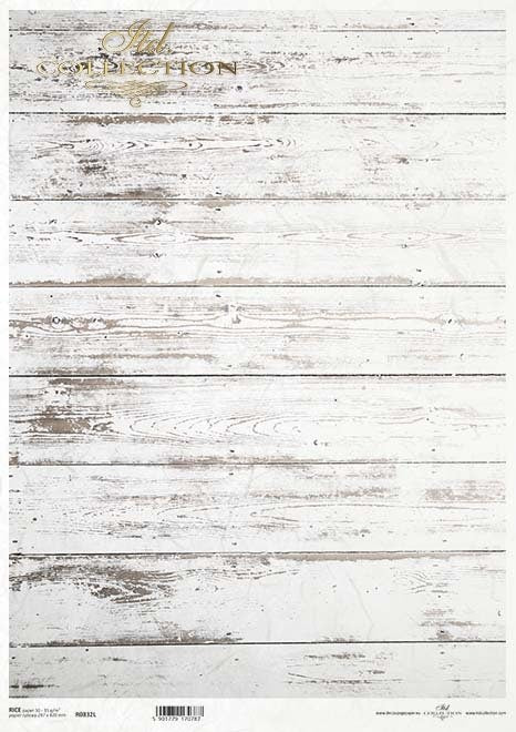 Boards Horizontal White ITD Decoupage Rice Paper | Size A3 | 16.5inch x 11.7inch | R0832L