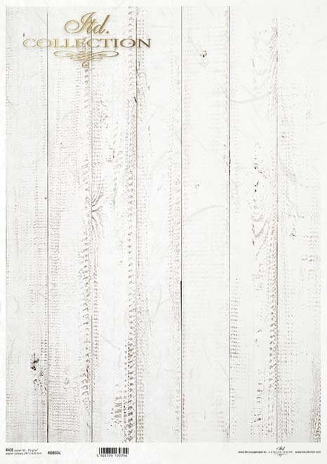 Boards Vertical White ITD Decoupage Rice Paper | Size A3 | 16.5inch x 11.7inch | R0833L