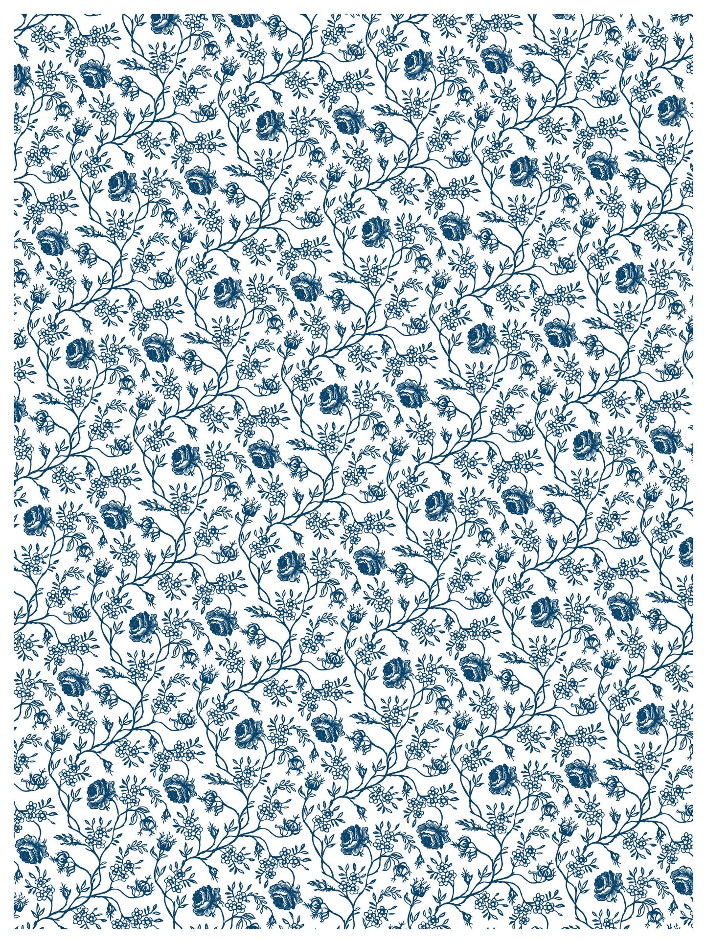Delft Traditions Azure IOD Paint Inlay by Iron Orchid Design (8) 12 X 16 Sheets- Limited Release