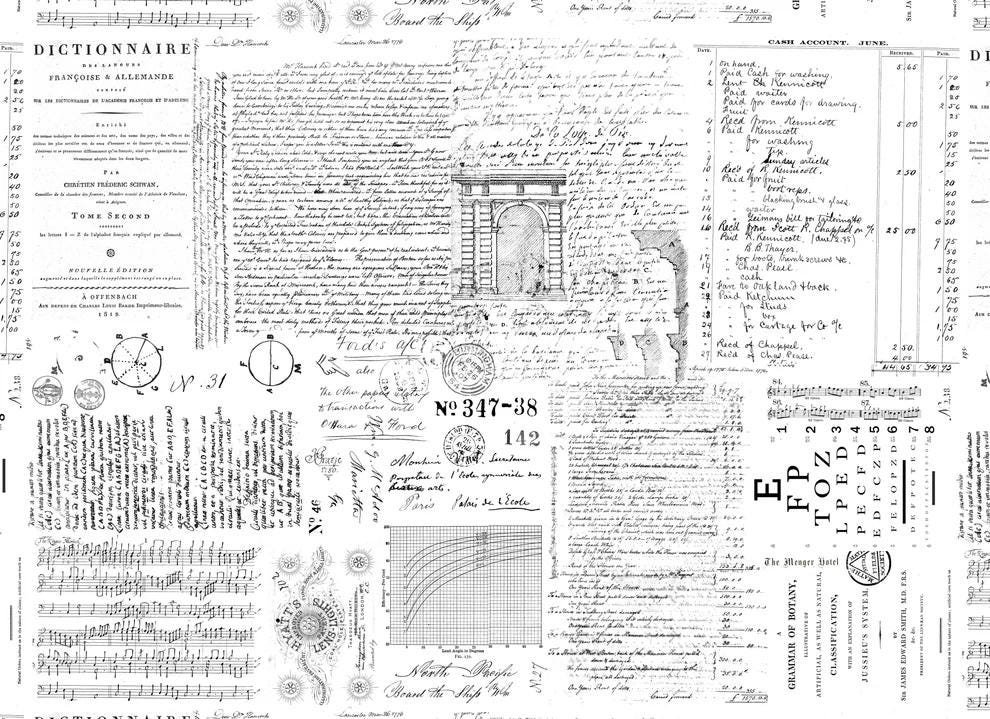 Roycycled Decoupage Paper | Typography Love 20" x 29" Sheet