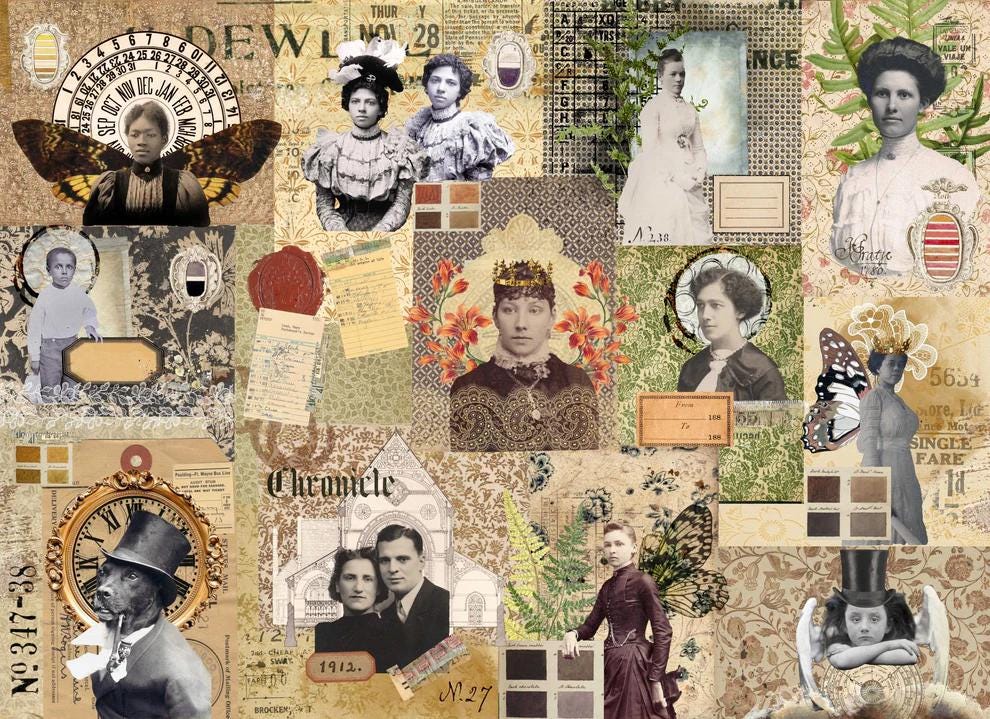 Roycycled Decoupage Paper | Photo Journal Masterboard 20" x 29" Sheet