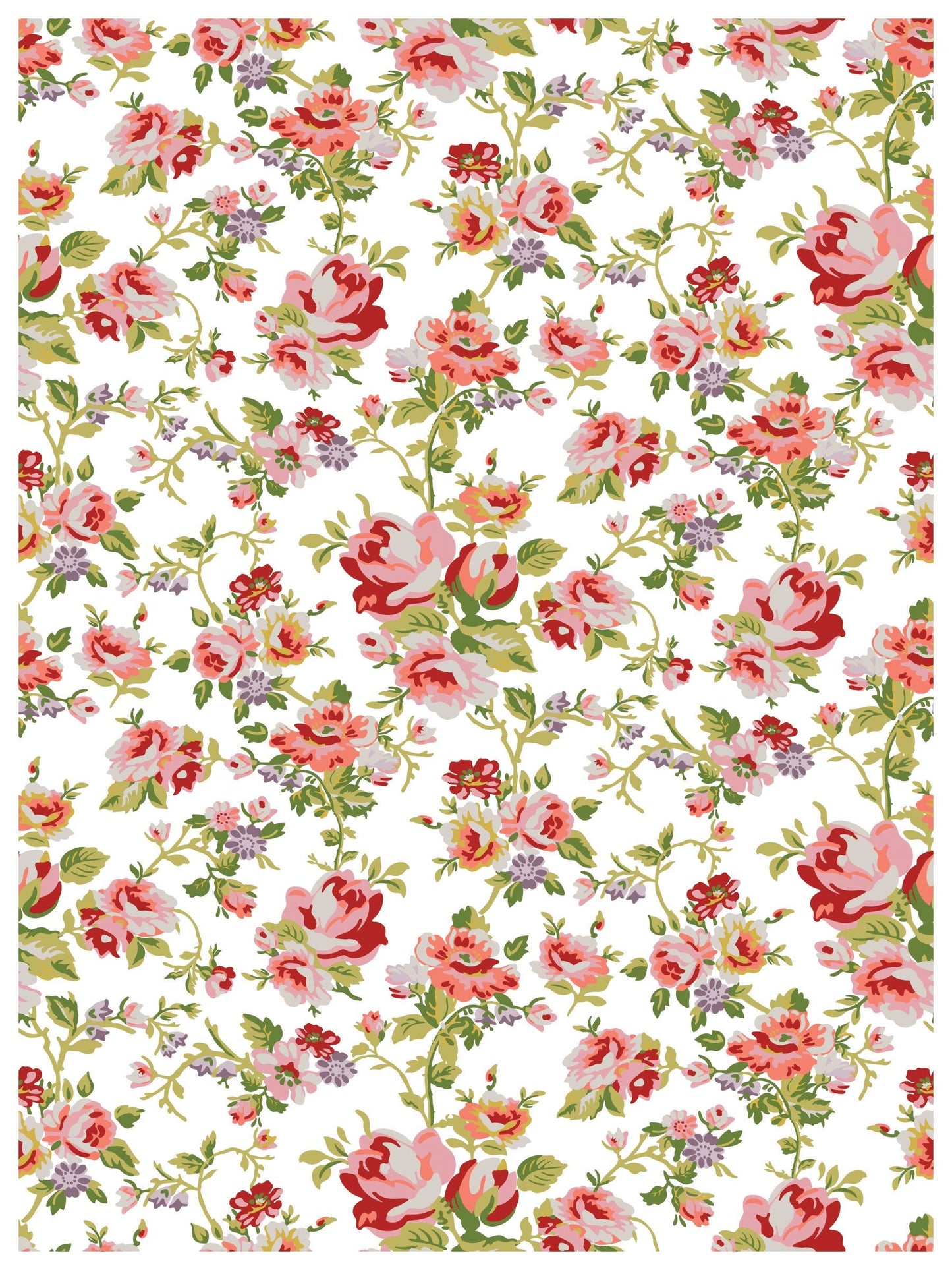 Ditsy Blooms IOD Paint Inlay by Iron Orchid Design (8) 12 X 16 Sheets Limited Release