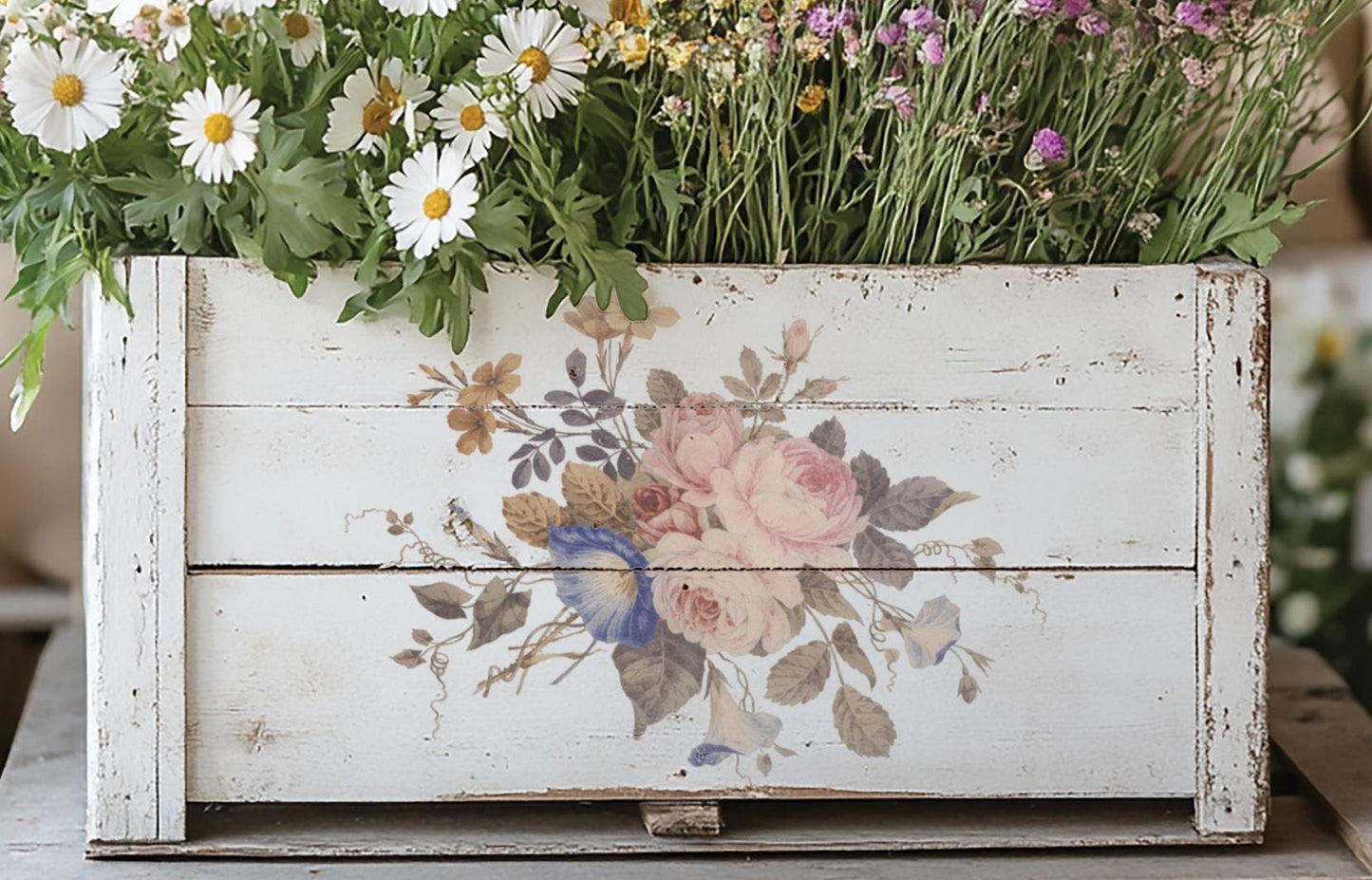 Saint Ouen IOD Transfer Pad with (8) 8 x 12 Sheets by Iron Orchid Designs Rub-On Furniture Transfer Decal - New Release