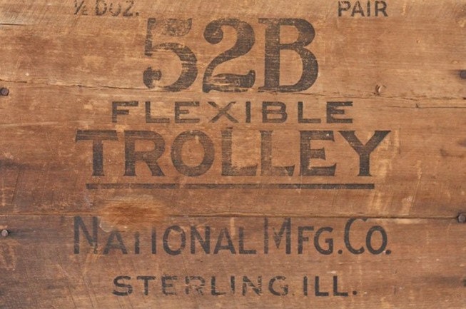 Roycycled Decoupage Paper | Wood Crate “Trolley” 20" x 30"