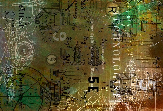 Roycycled Decoupage Paper | Technologist 20" x 30"