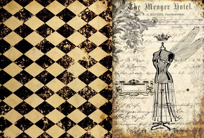 Roycycled Decoupage Paper | Harlequin Project Blocks 20" x 30"