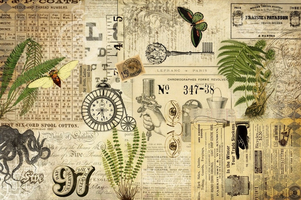 Roycycled Decoupage Paper | Industrial Masterboard 20" x 30"