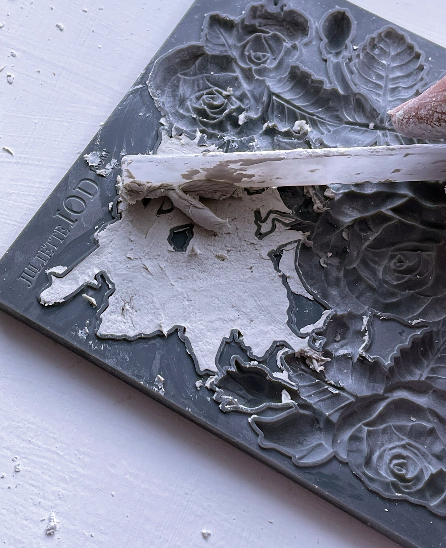 Juliette IOD décor mould 6 x 10 - by Iron Orchid Designs