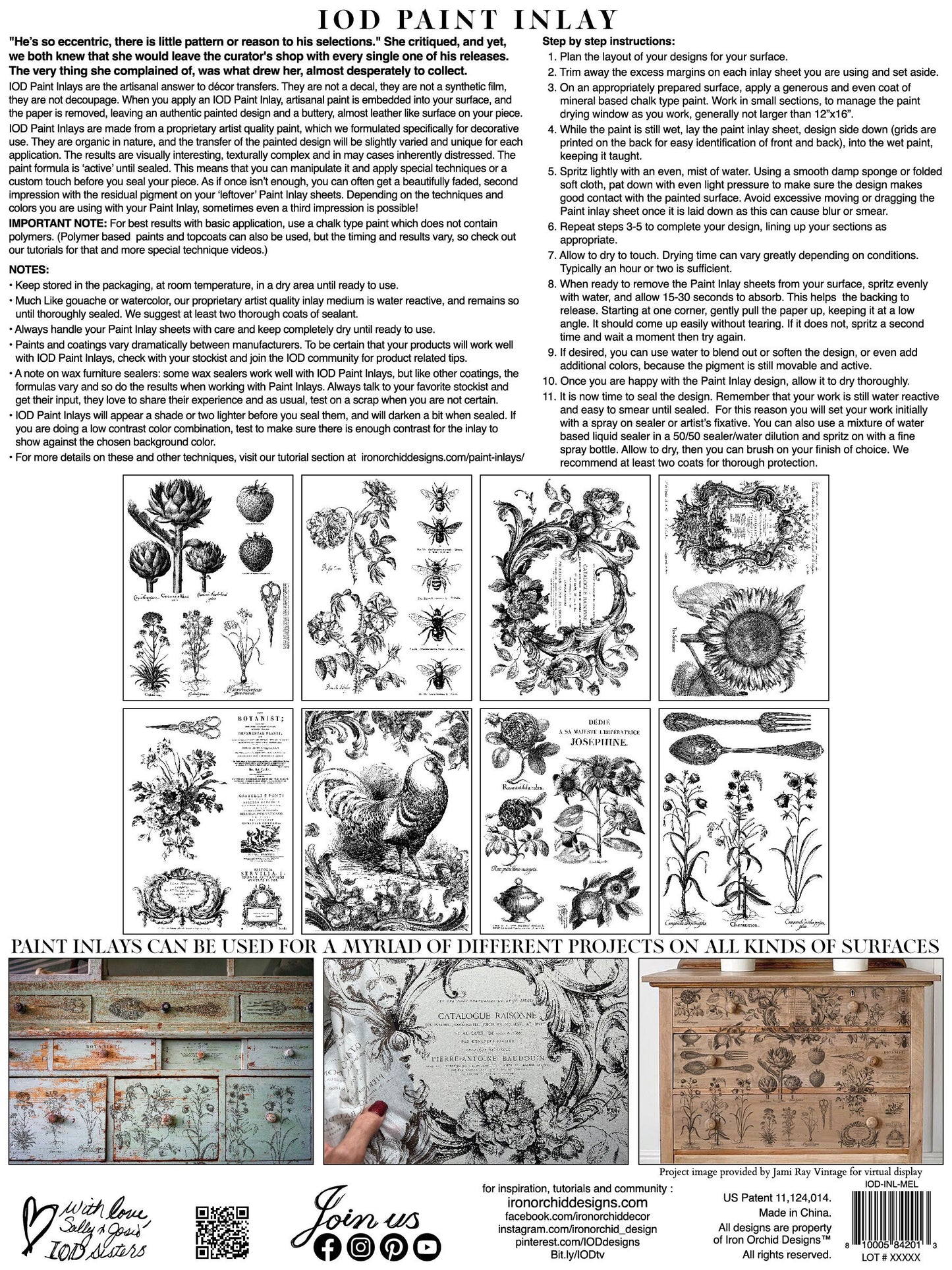 Melange IOD Paint Inlay by Iron Orchid Design - Limited Release