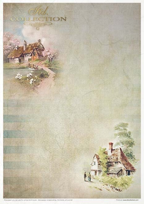 Spring Impressions ITD Collection decoupage paper | 11 sheets of rice paper size A4 (210x297 mm / 8.27x11.7 inch) paper weight 30-35 gsm)