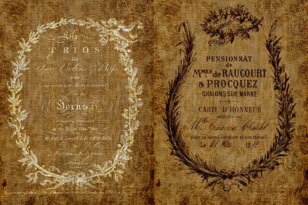 Roycycled Decoupage Paper | Ephemeral Burlap 20" x 30"