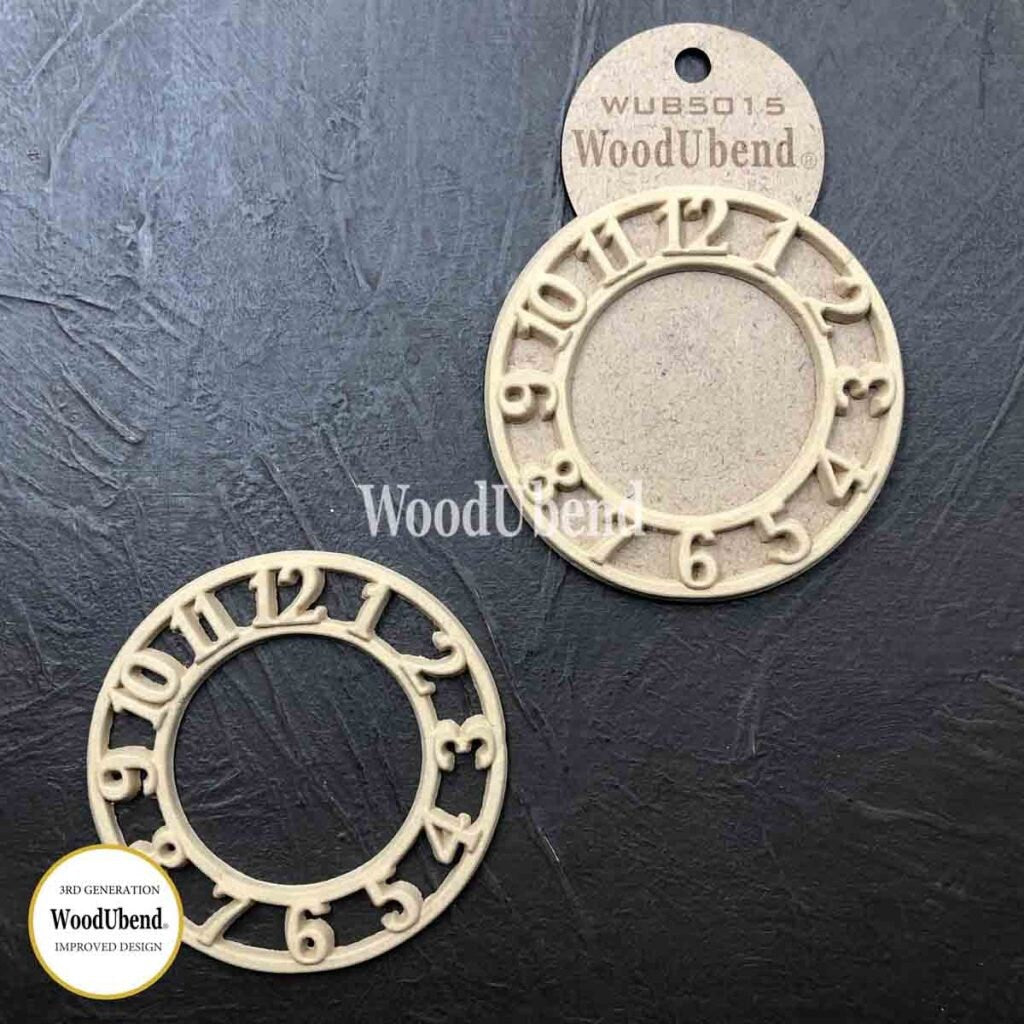 Wood U Bend Pack of 2 Clocks WUB5015 (3.94 × 3.94 in)