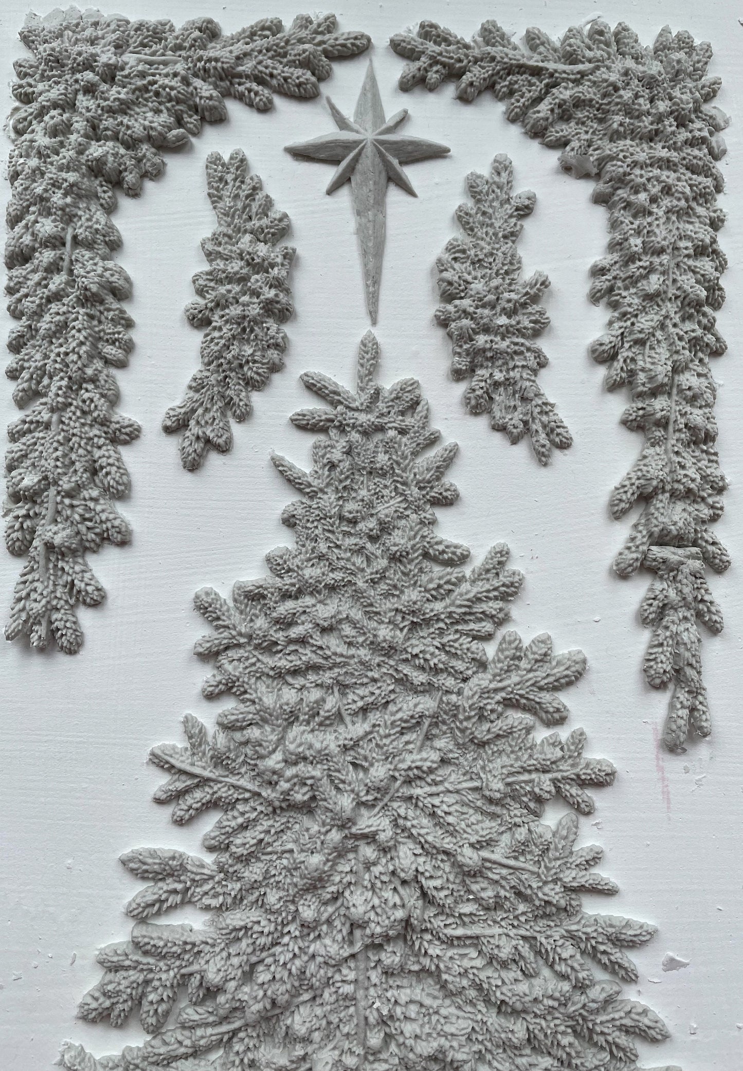 O Christmas Tree IOD décor mould 6 x 10 - by Iron Orchid Designs - Limited Christmas Release