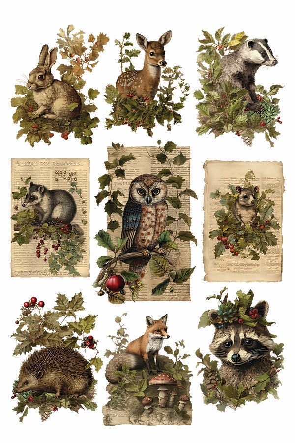 Holly Glen IOD Transfer Pad with (8) 8 X 12 Sheets by Iron Orchid Designs Rub-On Furniture Transfer Decal Limited Christmas Release