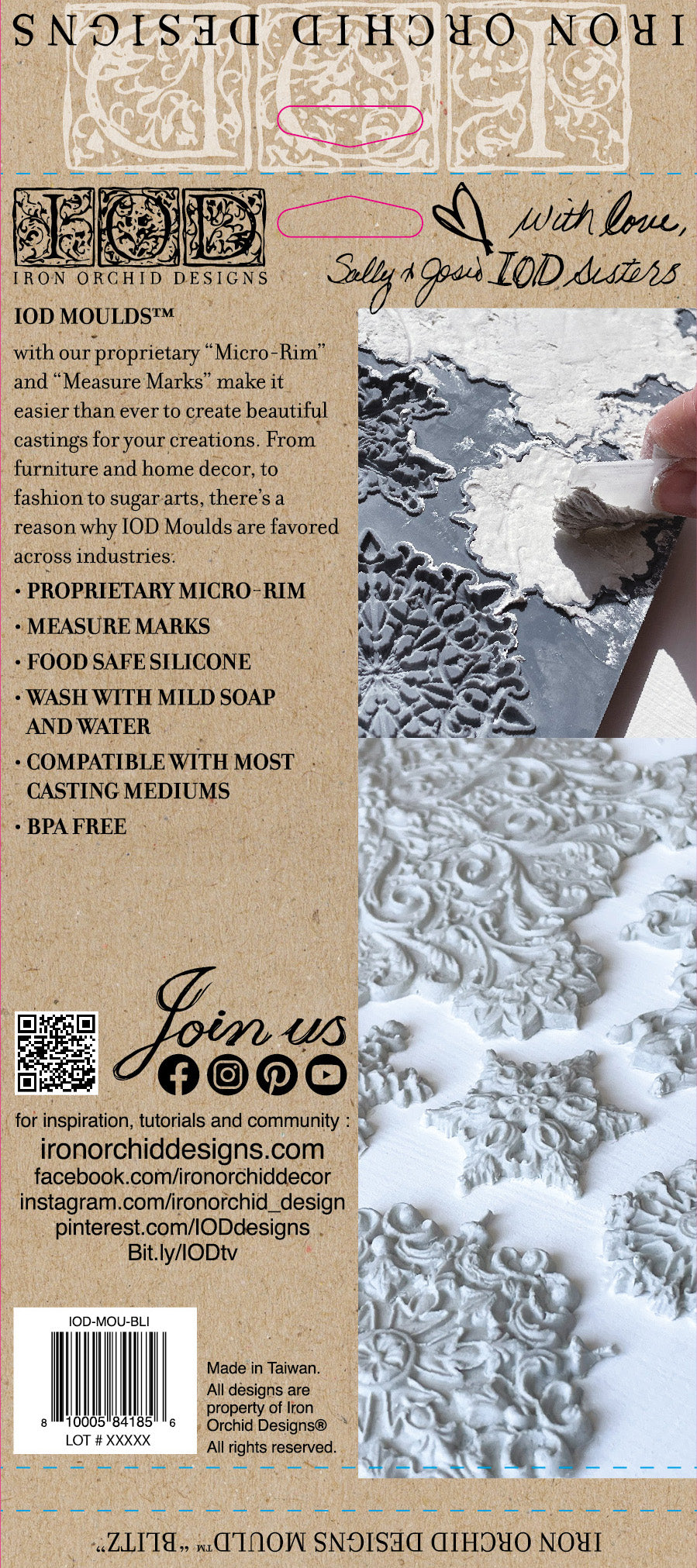 Blitz IOD décor mould 6 x 10 - by Iron Orchid Designs - Limited Release
