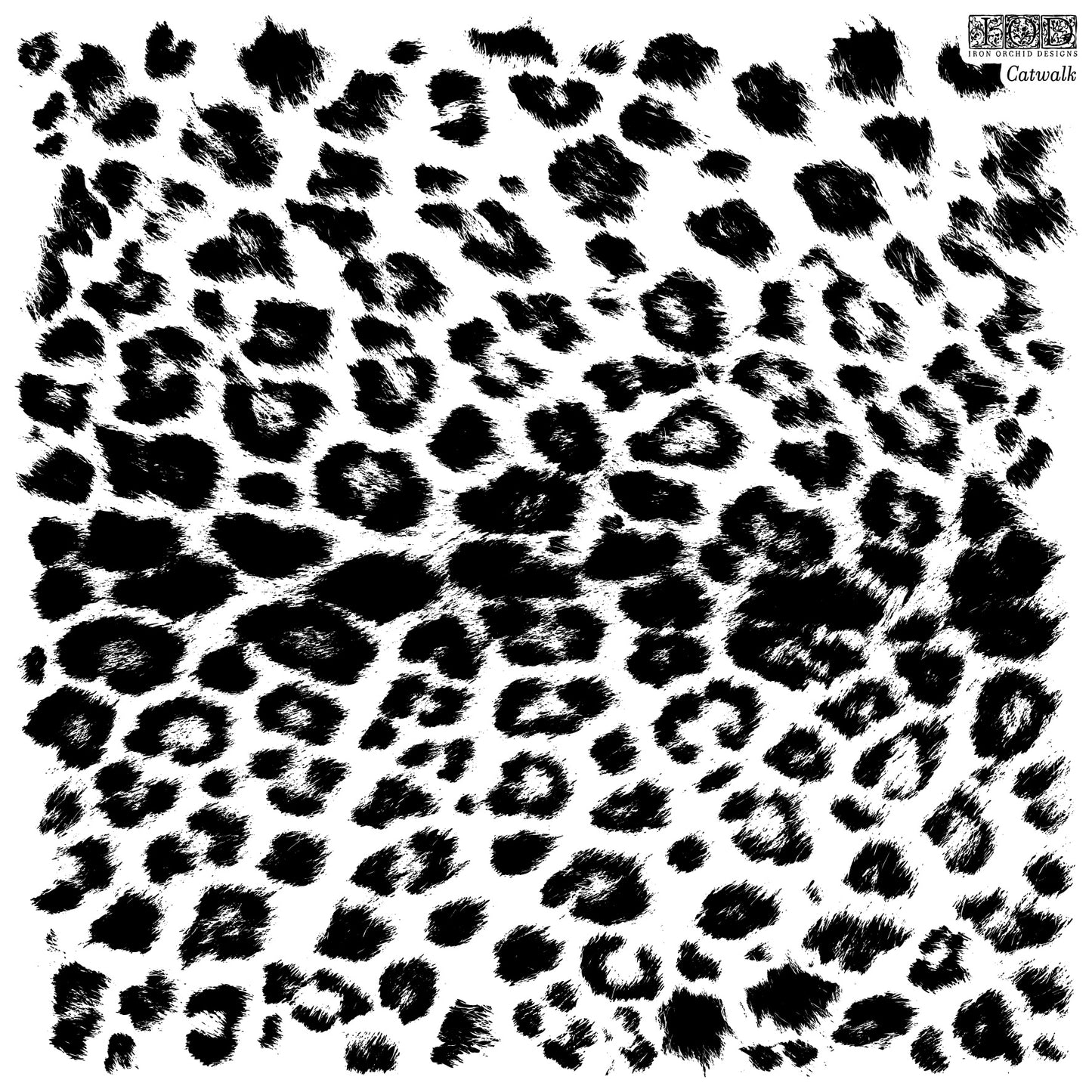 Catwalk 12 X 12 IOD stamp - by Iron Orchid Designs