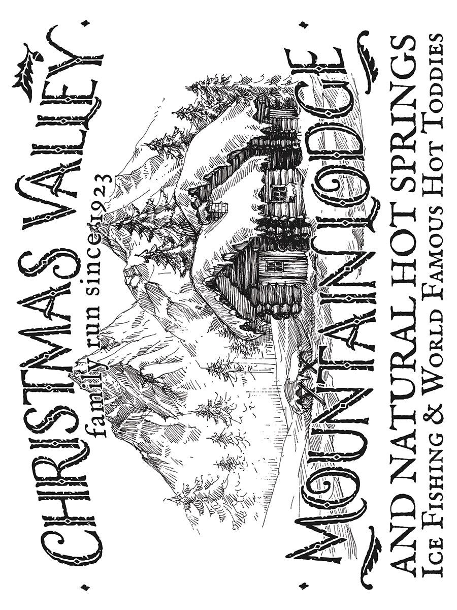 IOD transfer Christmas Valley transfer pad with (8) 12 X 16 Sheets by Iron Orchid Designs Furniture transfer decal