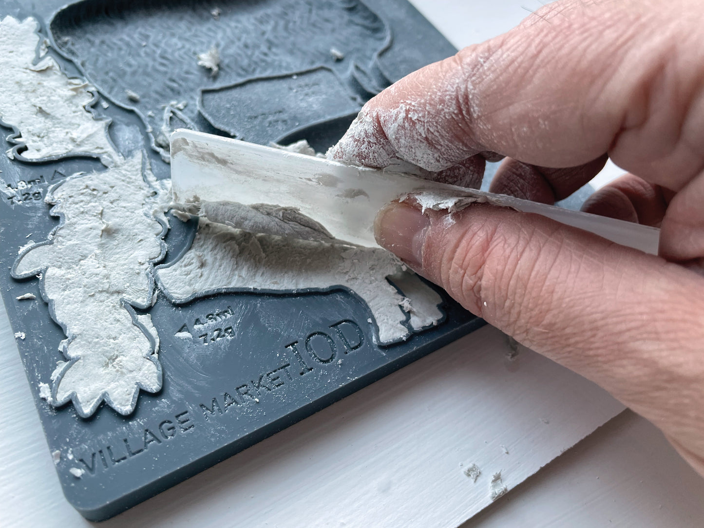 Village Market IOD décor mould 6 x 10 - by Iron Orchid Designs
