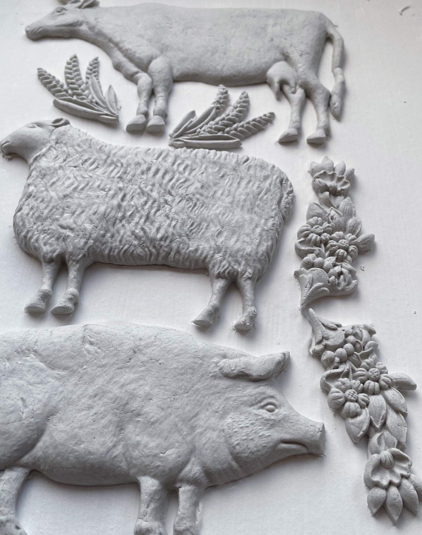 Village Market IOD décor mould 6 x 10 - by Iron Orchid Designs